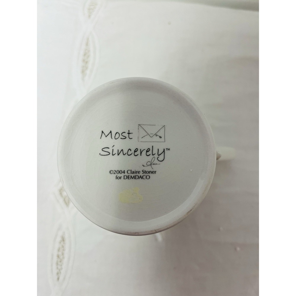 VTG Demdaco Most Sincerely By Claire Stoner 'Congratulations' Coffee Cup Mug NEW - Picture 4 of 4